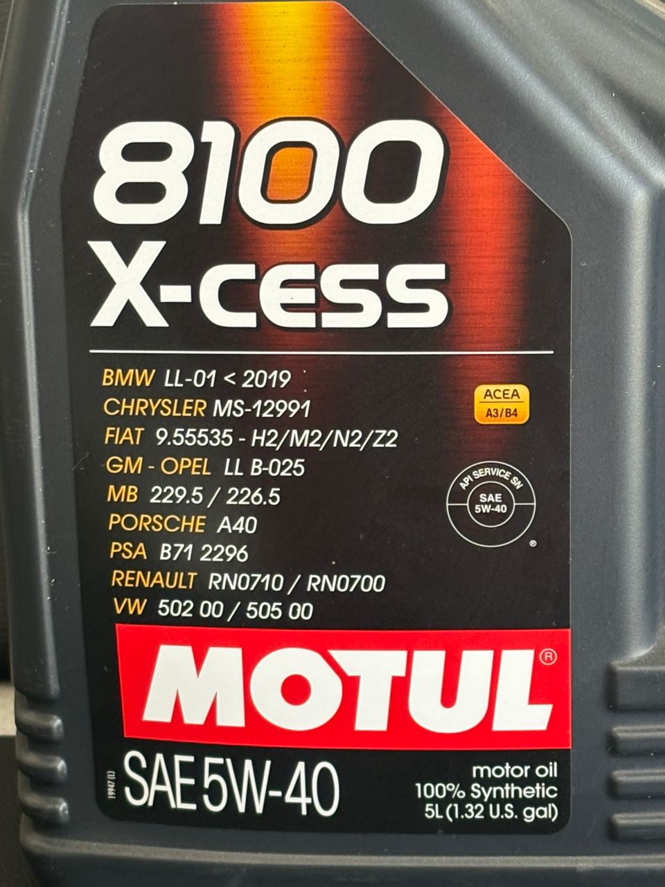 Huile motul 5 L 5W40