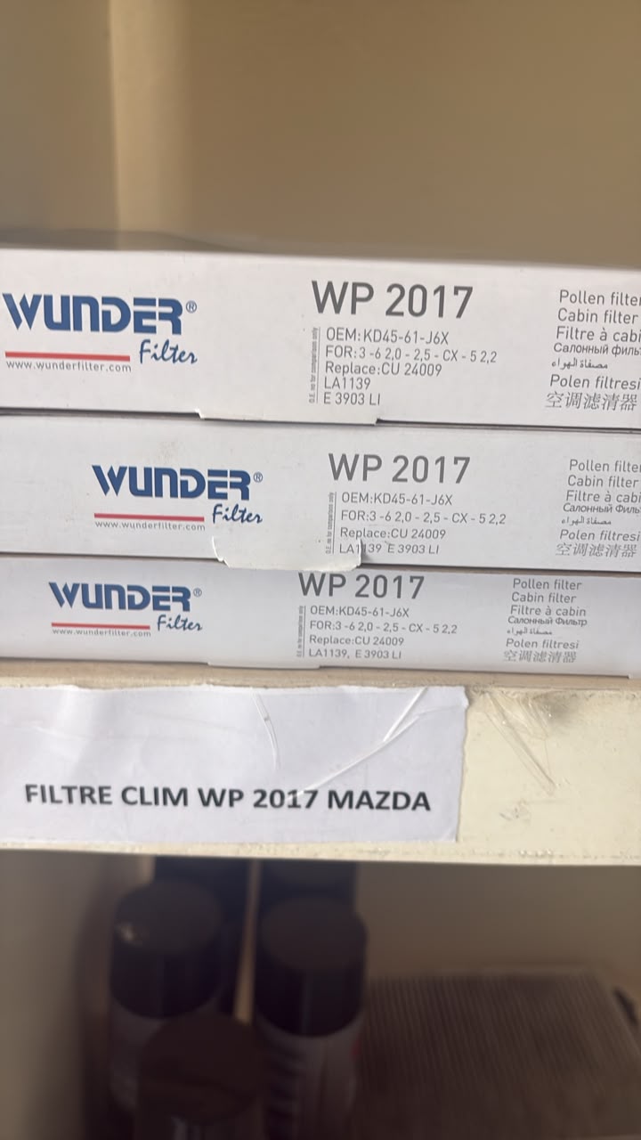 Filtre Clim WP 2017